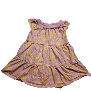 Tea Collection Honey Myrtle Twirl Baby Dress Size: 18-24M Pink/Gold